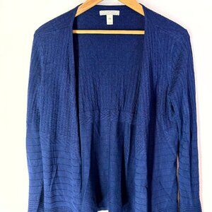 Dana Buchman Navy Blue Cardigan